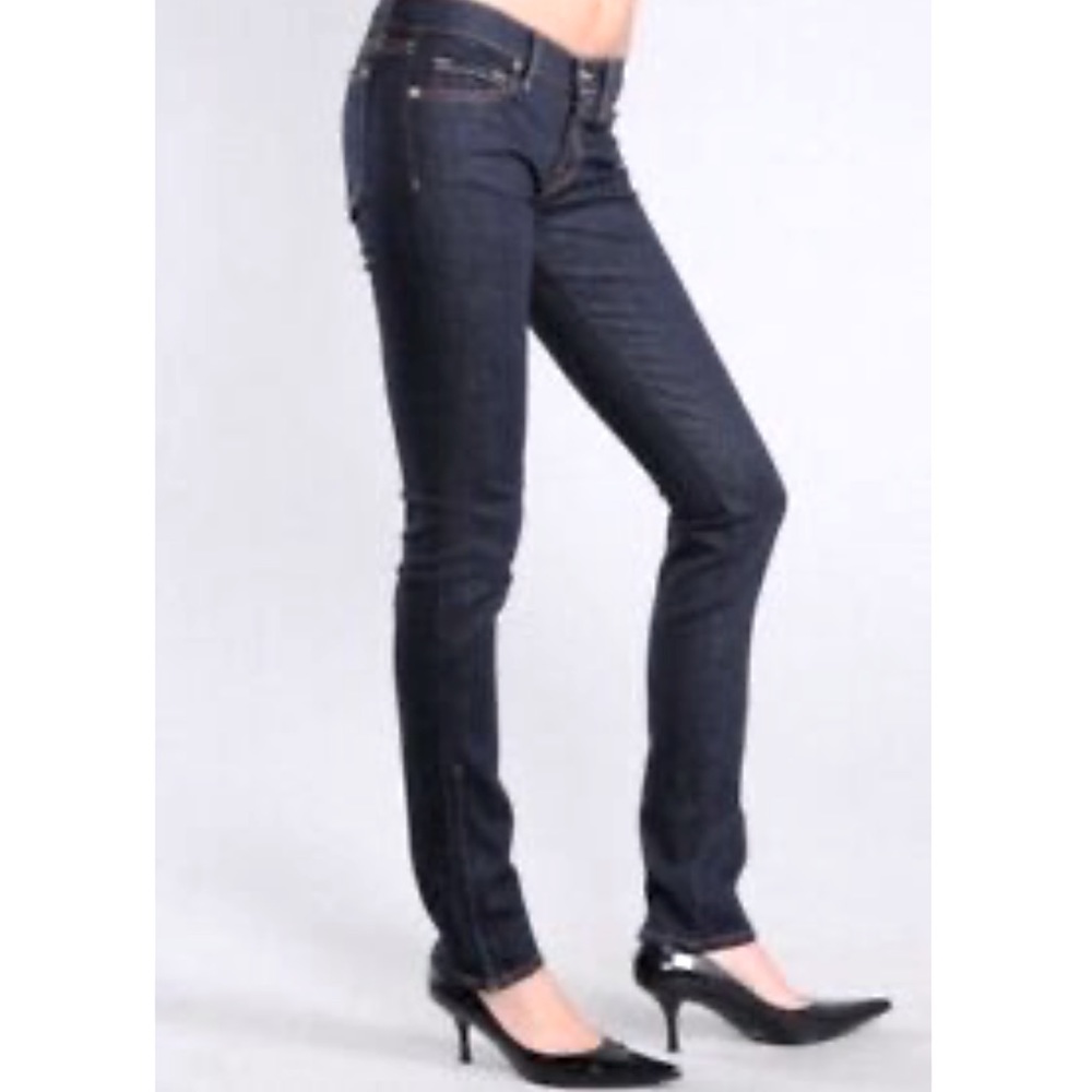 Y2K J Brand Jeans The Deal Skinny Leg 961 in Ink Blue - Zipper Openings sz 26